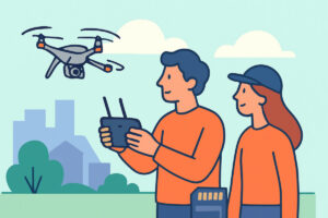 Drone-kuvaus ulkona – sää, akkukesto ja muistikortit