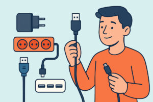 Pienelektroniikan tarvikkeet – kaapelit, adapterit ja jakajat